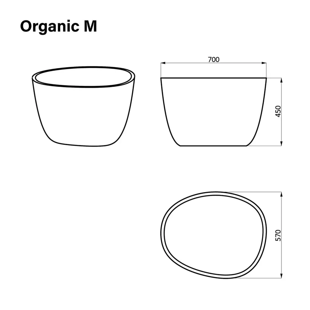 organic rozmery
