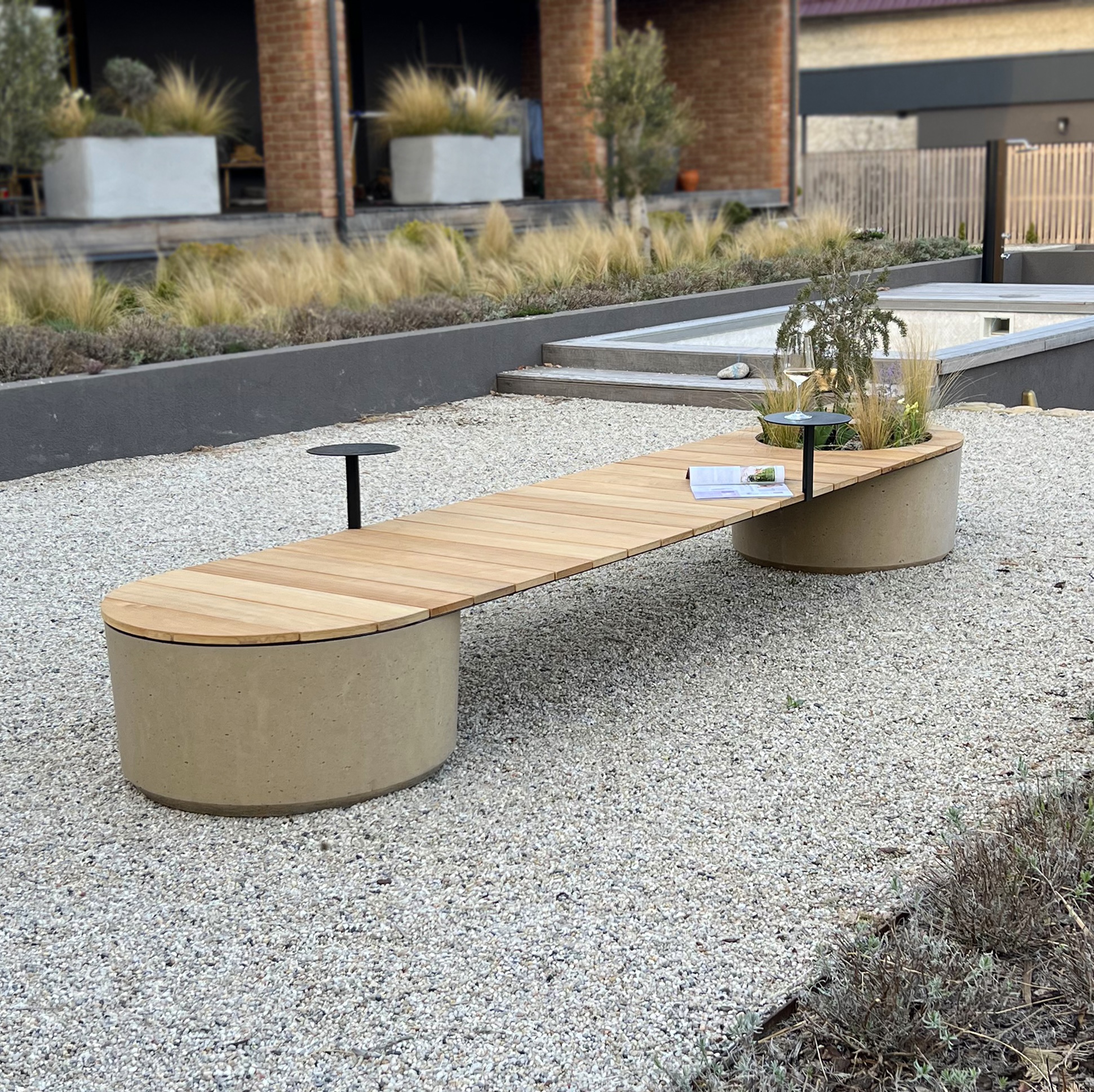 Concrete benches