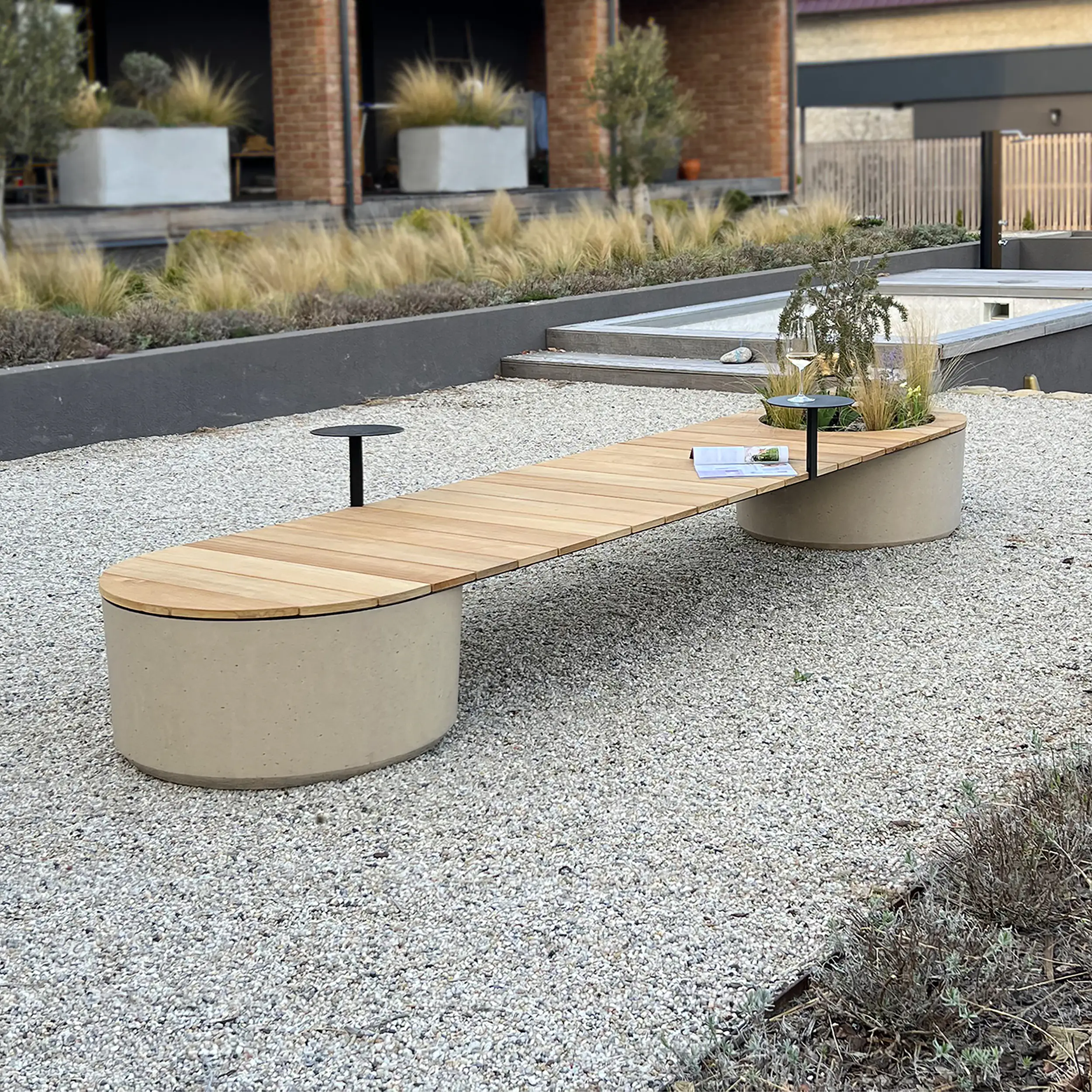 Concrete benches